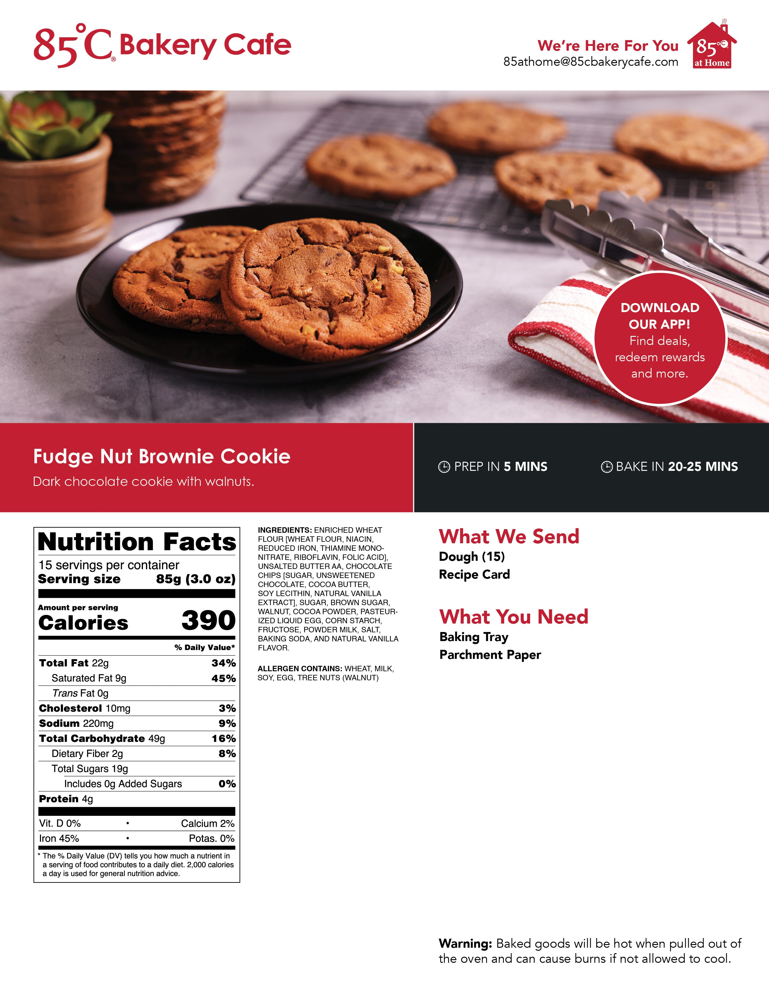 Fudge Nut Brownie Cookie Baking Guide Image