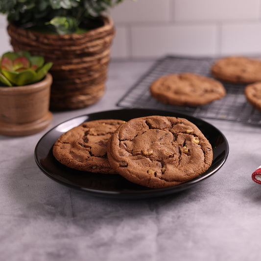 Fudge Nut Brownie Cookie