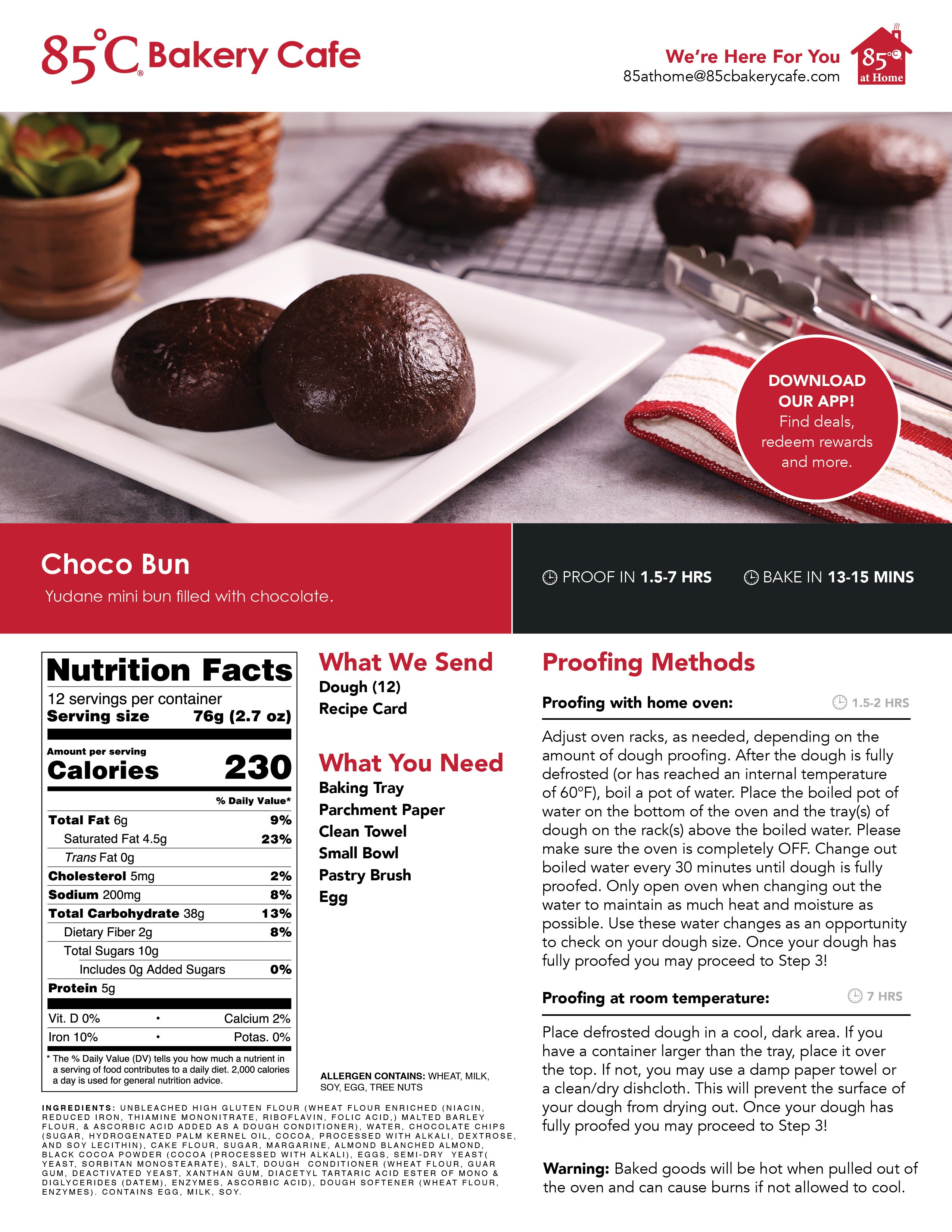 Choco Bun Baking Guide Image