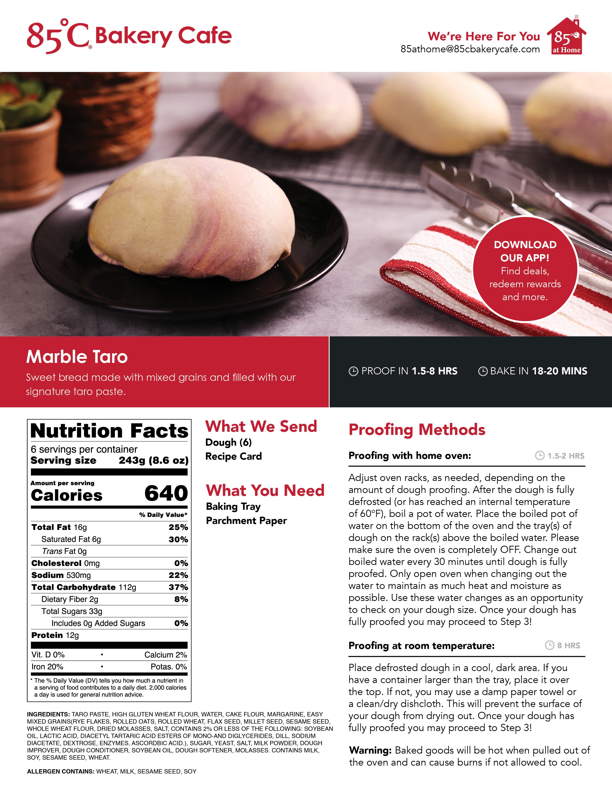 Marble Taro Baking Guide Image